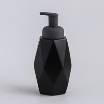 세라믹 폼 비누 디스펜서 병 주방 손 소독제 병 샴푸 바디 워시 로션 병 맞춤형 로고 호텔용, Black-440ML