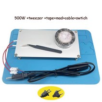 디솔더링 납 땜 흡입 페이스트 자동 솔더 제거 500W 납땜 제거 BGA led 램프 비드 스테이션 PCB 수리 플레, 02 Set a