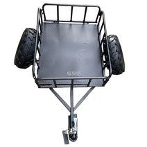 ATV 트레일러 관리기 추레라 농업용 적재함 짐칸, 8인치타이어와볼 조인트견인력을 갖춘 트레일러