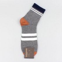 남성 캐주얼 정장양말 중목 패션 배색밴드