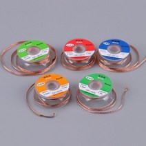 1 개 1.5mm 2mm 2.5mm 3mm 3.5mm 너비 1.5M 길이 납땜 제거 브레이드 용접 제거기 심지 와이어 리드 코드 플럭스 수리 도구