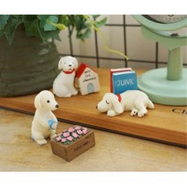 유아 옷가계 매장디피 진열선반 강아지 인형 3P 앙증맞은 장식