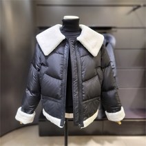 시슬리 NC09 구스 패딩 무스탕 숏 점퍼 SAPDG5261