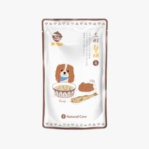 네츄럴코어 오리황태죽 오리단호박죽 흑염소들깨죽 120g 강아지 보양식 수제죽, 오리 + 황태 혼합맛, 1개