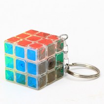 핑거 팁 루빅스 큐브 열쇠 고리 작은 루빅스 큐브 휴대가 편한 3cm 미니 루빅스 큐브-10378, 옵션01, 단일옵션