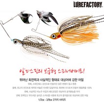 우기마켓 루어팩토리 스파이럴 Z 쏘가리 루어 스피너베이트 1/2oz 3/8oz 배스루어, 3번 3/8oz
