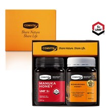 [본사직영] 콤비타 UMF5+ 마누카꿀&레와레와꿀 선물세트, 2개입, 500g