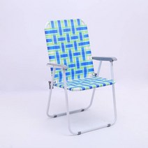 론체어 야외용접이식의자 피크닉 해변 루프탑 테라스 낚시의자, 블루