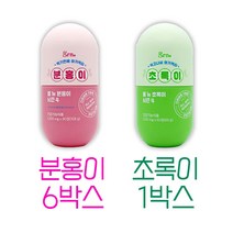 GRN 분홍이 초록이 시즌4 세트 다이어트 보조제 최신상 세트 +건강차 증정, 6박스, 1박스, 건강티백 증정