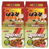 농심 짜파게티 10p + 얼큰한 너구리 10p, 22박스