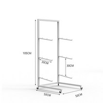 스노우보드 스탠드 홈 매장 디피 수납 선반 프리 스케이트보드 서핑보드 스키 디스플레이, C 바퀴달린흰색삼단(3개넣을수있음)