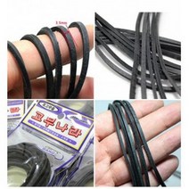 흑고무줄 흑고무밴드(100cm X 3.5mm) 5p 검은고무줄 검정고무줄 (10개, 10개