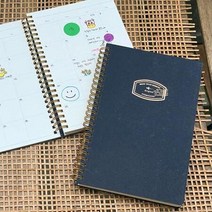 다이어리 성인 일기장 월간플레너 데일리 하드커버 핸디 하반기 월력 체크리스트 감성