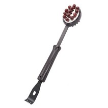 노인용 복지용구 지팡이 경락 마사지 스틱 등 단단한 나무 양면 망치 노인 건강 관리 다리용, 한개옵션0