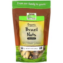 Now Foods Real Food 유기농 브라질너트 무염 284g10oz