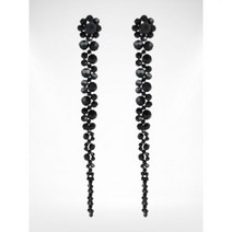 E 시몬로샤 여성용 목걸이 팔찌 ERG120903JET SIMONE ROCHA crystal embellished drip earrings