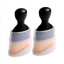 우솔 차량 실내청소 미니 브러쉬 (블랙 2개), 블랙, 2개