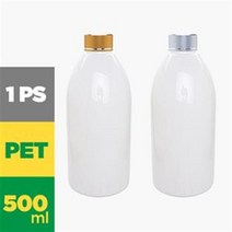 DP500백색 500ml 낱개 금속캡 플라스틱 페트병, 골드