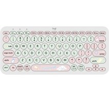 로지텍 블루투스 무선 키보드 K380, 시나몬롤 그레이, 텐키리스