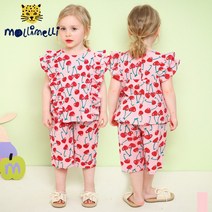 [몰리멜리]하트체리두겹프릴상하복