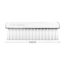 Chris Christensen NTS 스태거드 3.8cm(1 1/4인치) 톱니 버터빗 - 반려동물 빗 - 스테인리스 스틸 - 훌륭한 마감 강아지 빗 - 엉킴과 매듭 빗 제거 -, 기본