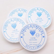비즈공예 - 우레탄줄 *1롤* (굵기 0.4 0.6 0.8 1.0mm) 팔찌만들기 악세사리부자재, 0.6mm, 1개