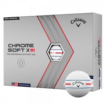 캘러웨이 크롬 소프트 X LS 360 트리플 트랙 골프공 화이트 P182716@화이트, White, #1-#4, 12-Ball Pack, 1개
