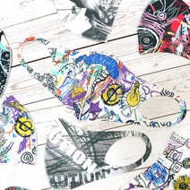 (키엠드레스) 4D 입체 디자인 유니크 패턴 연예인 스타일 컬러 프린팅 빨아쓰는 다회용 성인 아이돌 패션 마스크 대형