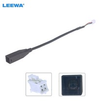 LEEWA자동차 오디오 라디오 4 핀 커넥터 USB 입력 와이어 어댑터 도요타 캠리 코롤라 마즈다 표준 오리지널 자동 케이블
