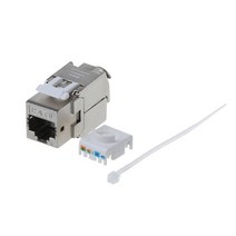 1PC RJ45 키스톤 CAT6 CAT6A 차폐 FTP 아연 합금 모듈 키스톤 잭 네트워크 커넥터 어댑터, Cat6.