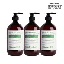 부케가르니 히말라야 허브 나드 두피 딥클렌징 샴푸 900ml x3개, 단품없음