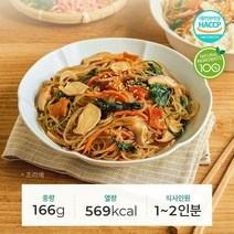 생미 잡채밀키트 간편 친환경 버섯 제사상 차례상 명절 설 추석 음식 잡채 2인분, 166g