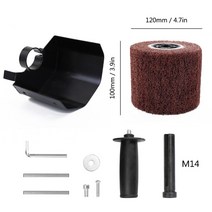 멀티전동 공구M14 버니시 휠 다기능 앵글 그라인더 버니시 연마 기계 부착 액세서리 금속 스틸 우드 샌더, 02 M14