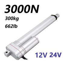 리니어모터 전동실린더 전기실린더 액츄에이터 스트로크 dc 12v 24v 3000n 전기 선형 선형 모터 이동 거리 50mm 100mm 150mm 200mm 250mm 48w, 400mm 스트로크 길이, 24v 2000n