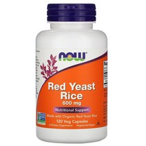 (정품 1+1구성) 나우푸드 홍국 추출물 600mg Red Yeast Rice 120정, 2개