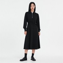 시보리카라 반집업 분또 원피스