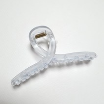 당일발송-프리존24 아크릴 무광 꼬임 집게핀 11cm 헤어 집게핀