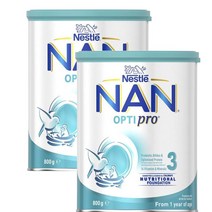 네슬레 옵티프로 3단계 토들러 분유 우유 1세이상 청정호주 Nestle NAN OPTIPRO 3 Toddler Milk power 800g 2팩, 2개