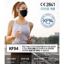 (국내생산) 식약처허가 KF94 솔래 방역용마스크 1매입(대형) x 100매 미국FDA/유럽CE 인증 마스크 골라담기(화이트 블랙), 블랙
