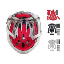 자전거 오토바이 킥보드 안전 헬멧 내피 구성, 10종세트, 그레이