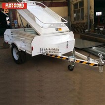 소형트레일러 텐트트레일러 차박캠핑용품 캠핑트레일러, 화이트