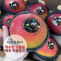 [더단프레시] 직수입 특품질 페루 애플망고 선물세트, 5.페루애플망고 중과 8입 선물세트(선물가방 포함)