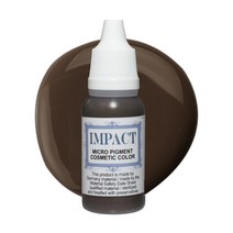 임팩트색소 반영구 색소 수지색소 반영구머신색소 아이라인 아이브로우 립 헤어라인 SMP 두피 15ml, 다크브라운