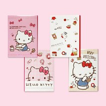 헬로키티 4단 점착 메모지세트, 1개