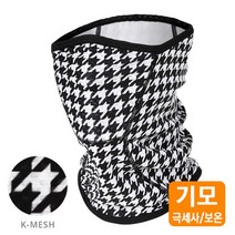 엠씨엔 가을 겨울 숨쉬기 편한 라이딩 기모K-매쉬 마스크, 하운드체크
