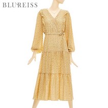 블루레이스 블루레이스 플라워프릴스트링롱원피스_B2S1OP3071