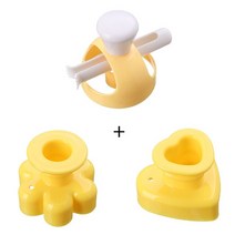 도넛 몰드 케이크 장식 도구 플라스틱 디저트 빵 쿠키 커터 반죽 메이커 베이킹 주방 오븐용 접시 도구, [08] Set D