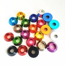 체결도구 훅 고리10/5pcs 알루미늄 와셔 M2 M2.5 M3 M4 M5 M6 M8 Corlorful 합금 캡 헤드 가스켓 RC 부품, M8 5pcs, Silver