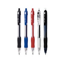 [문구조아] 동아 피노크 PKNOCK 볼펜 P 노크 스탠다드 0.5mm 적색, 4개