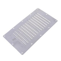 보트 직사각형 루버 통풍구 - 304 스테인리스 스틸 - 227mm x 120mm, 실버, 스테인레스 스틸